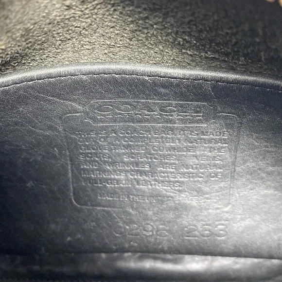 Coach Vintage Black Leather Austin Crossbody Adjustable Strap Purse - Picture 8 of 14